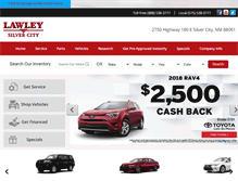 Tablet Screenshot of lawleytoyota.com